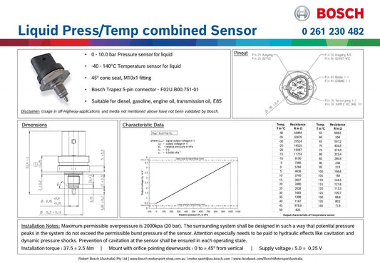 Combined Pressure and Temperature Sensor (CPTS)