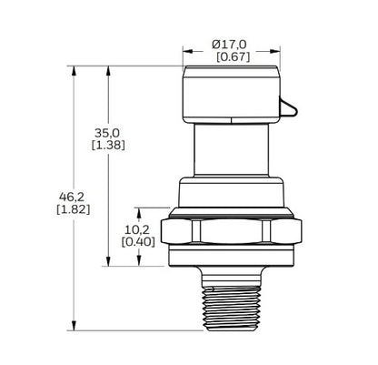 MIPS 150PSI Pressure Sensor 1/8 NPT